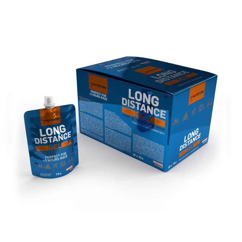 Gel Energético Long Distance 75g BOX 14 Und. - 7Nutrition